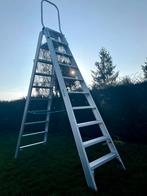 Solide Dubbele Trap / Ladder 2 x 10 treden (DT10), Doe-het-zelf en Bouw, Ladders en Trappen, Ophalen, Zo goed als nieuw, Ladder