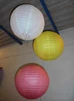 LAMPION FEEST DECORATIE MIX KLEUREN DIA 40 CM 3 STUKS Nieuw, Ophalen of Verzenden, Nieuw, Versiering