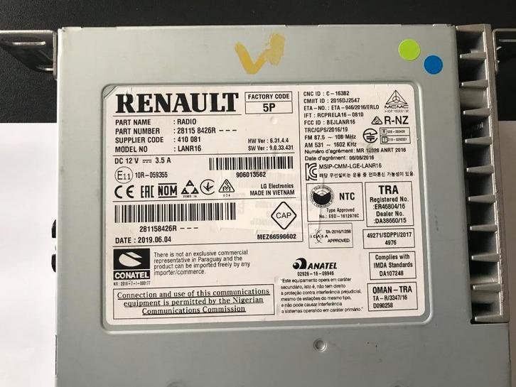 R-Link 2 Poste Renault V9 DAB+ CarPlay et Android, Autos : Divers, Autoradios, Envoi