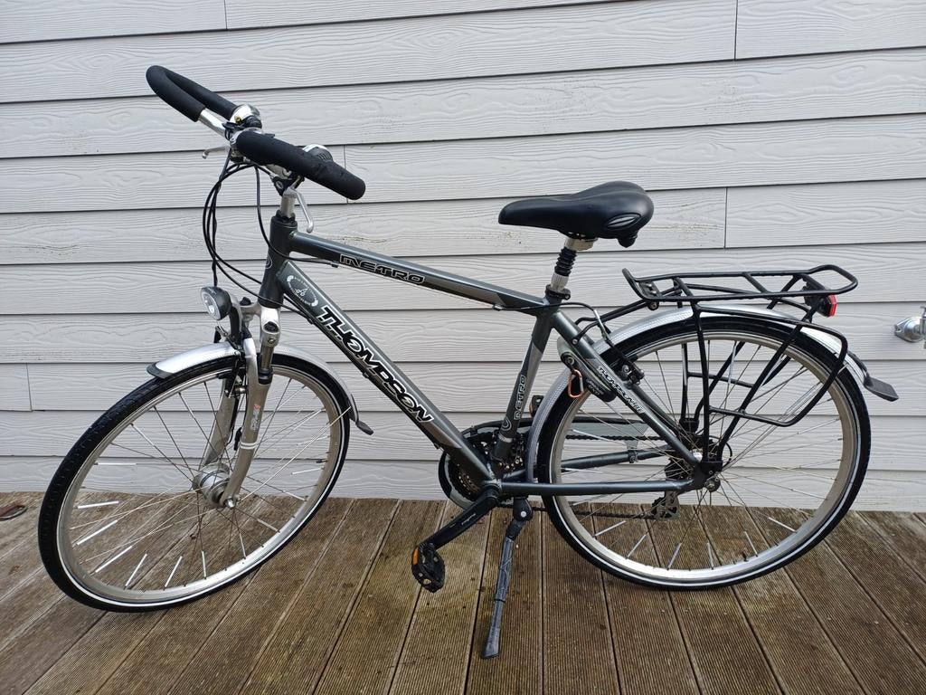 Fiets heren Thompson met 21 versnellingen, Fietsen en Brommers, Velgrem, Versnellingen, 49 tot 53 cm, Zo goed als nieuw