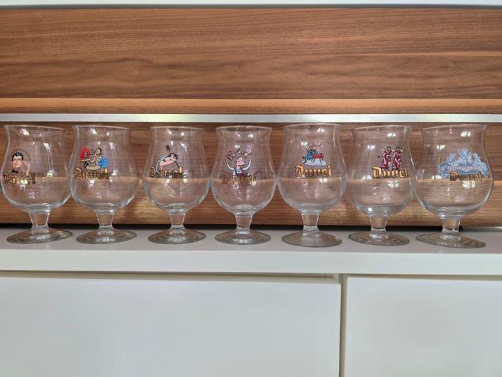 7 lunettes Dutch Duvel Year, Collections, Marques de bière, Duvel, Enlèvement ou Envoi