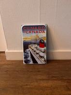 Mooi cunard to canada emaille reclame bord, Ophalen of Verzenden