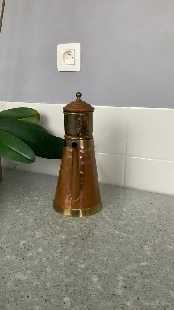 Cafetière vintage avec filtre, Enlèvement, Cuivre