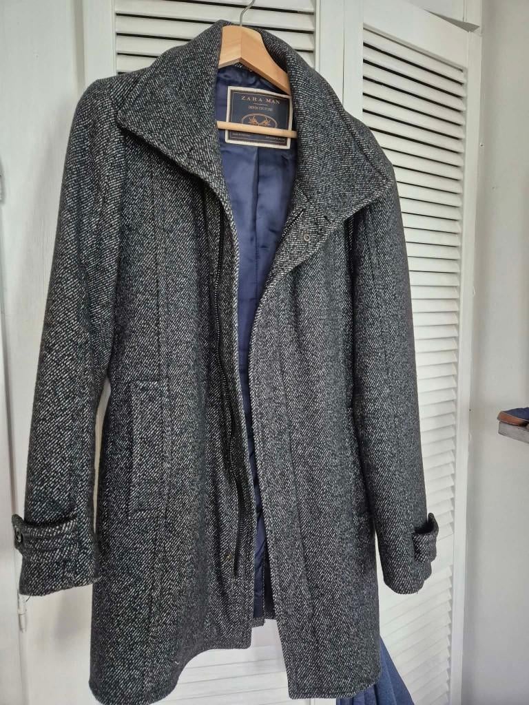 Lange jas voor heren Zara, Vêtements | Hommes, Vestes | Hiver, Enlèvement ou Envoi, Autres couleurs, Comme neuf, Zara Man