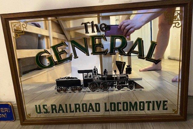 The General café reclame bord in glas, Ophalen, Gebruikt, Overige typen