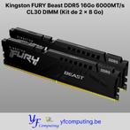 Kingston FURY Beast DDR5 16GB 6000MT/s CL30 (28GB), Computers en Software, Nieuw, Ophalen of Verzenden, Desktop, DDR5