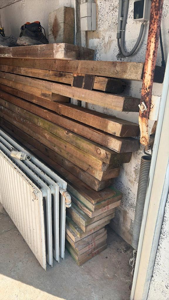 Poutrelles, Madrier de charpente. (19 pièces), Bricolage & Construction, Bois & Planches, Neuf, Poutre, Épicéa, 300 cm ou plus