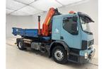 Volvo FE280 19Ton met containerhaak en container+kraan, Auto's, Blauw, Bedrijf, 2 deurs, Te koop