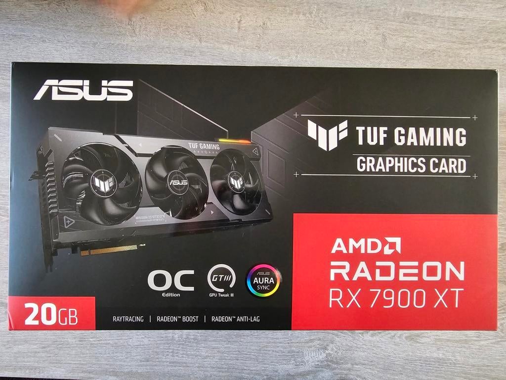 Asus TUF Gaming RX 7900XT 20 Gb grafische kaart, Computers en Software, Videokaarten, Zo goed als nieuw, AMD, GDDR6, HDMI, DisplayPort