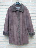 Jas met Teddy Liz Claiborne, Bruin, Maat 46/48 (XL) of groter, Nieuw, Ophalen of Verzenden