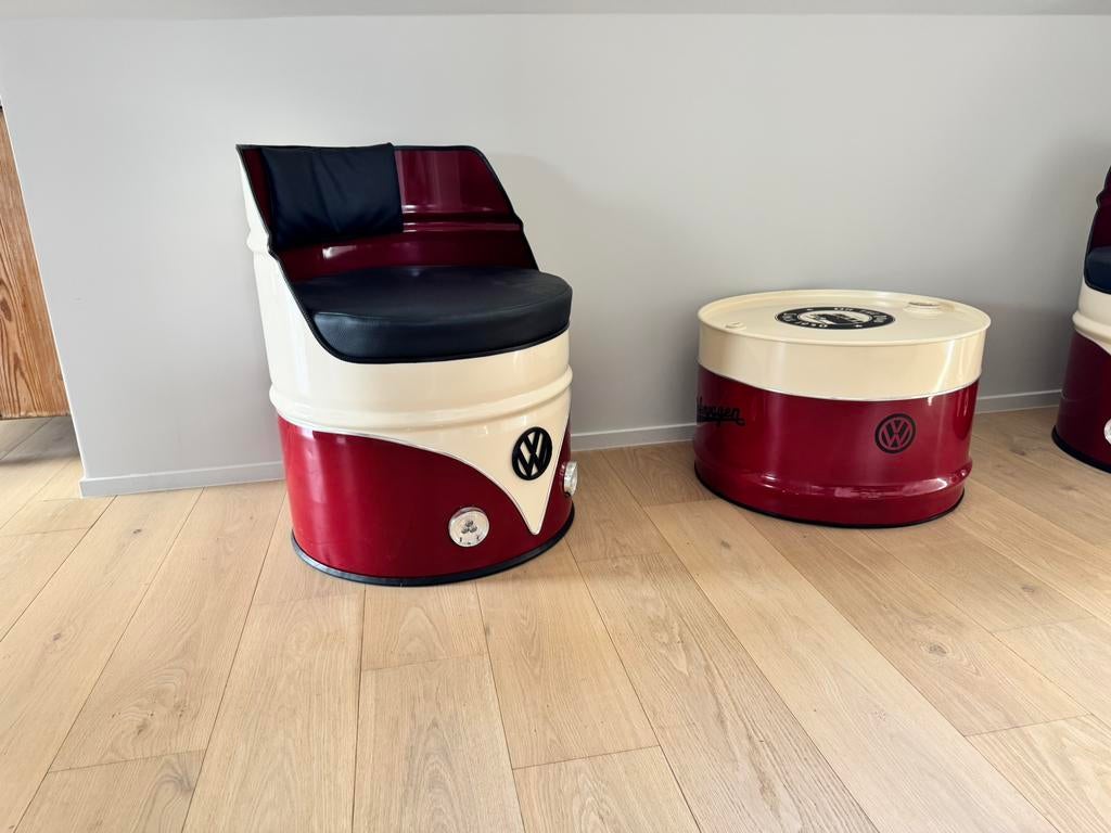 Sièges Mancave, Maison & Meubles, Chaises, Rouge, Comme neuf, Deux, Enlèvement