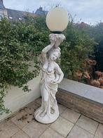 Tuinbeeld dame met lamp, Ophalen