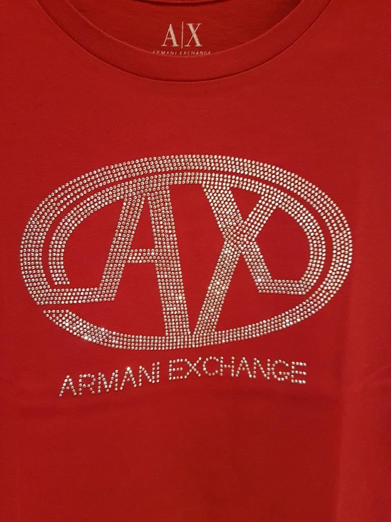 T-shirt rouge Armani Exchange taille M, Rouge, Manches courtes, Taille 38/40 (M), Enlèvement ou Envoi