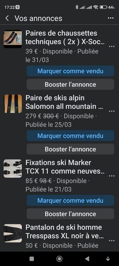 Ski-uitrusting: paar ski's, handschoenen, handschoenen, mask, Sport en Fitness, Skiën en Langlaufen, Zo goed als nieuw, Ophalen