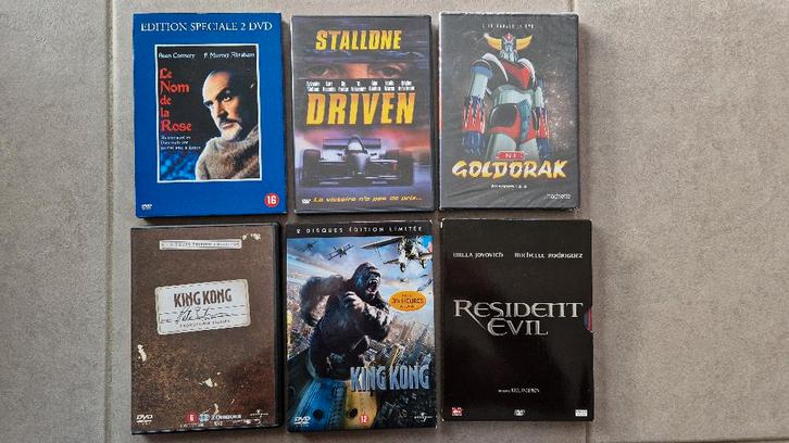 Films DVD King Kong Goldorak Driven Stallone Resident EVil, CD & DVD, DVD | Action, Comme neuf, Action, Enlèvement ou Envoi
