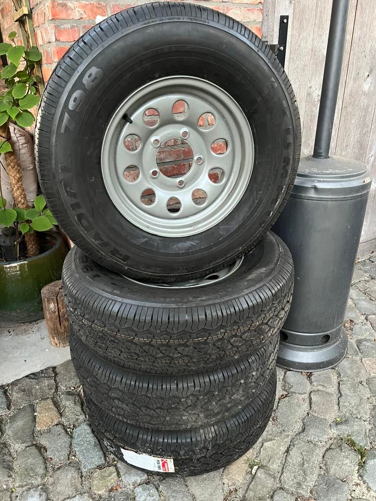 Jantes avec pneus A/T etat neuf, Neuf, 15 pouces, Pneus et Jantes, 4 Saisons