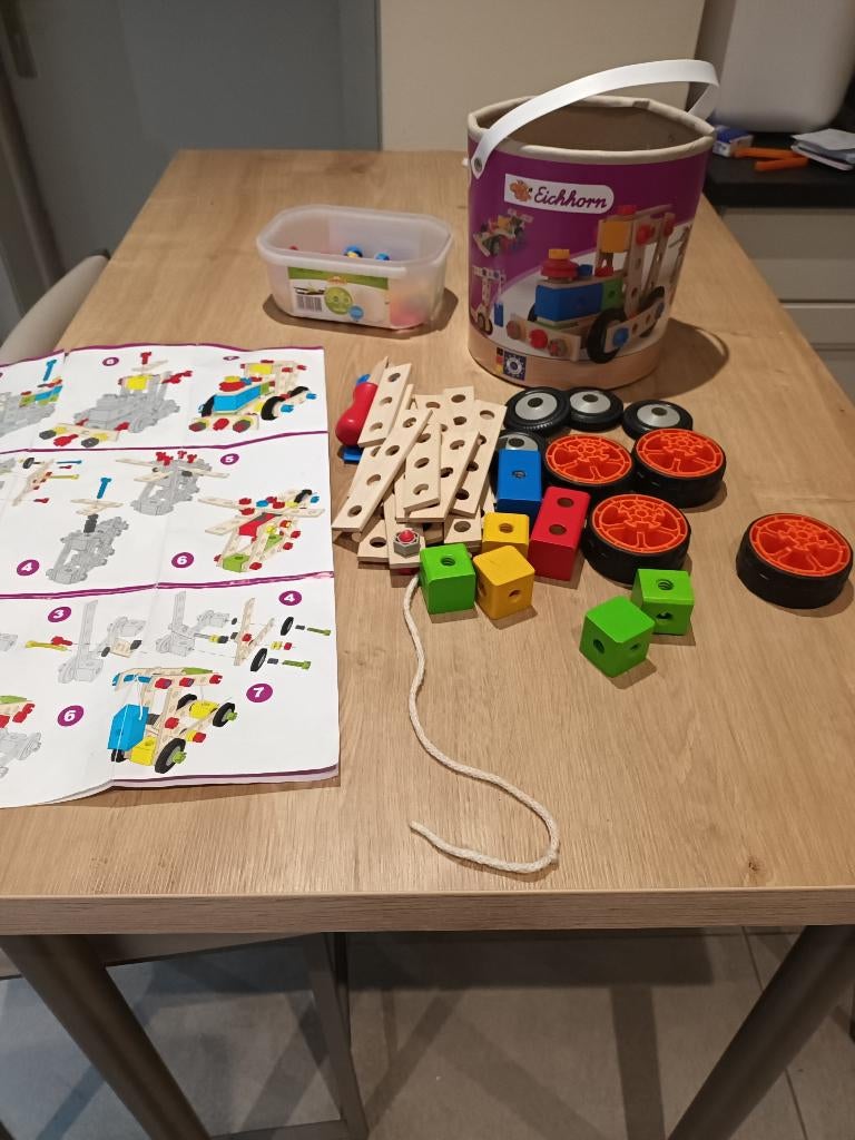 Bouwset Eichhorn (120stuks), Kinderen en Baby's, Ophalen of Verzenden, Zo goed als nieuw, Bouwen