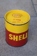 pot graisse shell 1 KG bidon huile 1930, Enlèvement ou Envoi, Utilisé, Panneau publicitaire