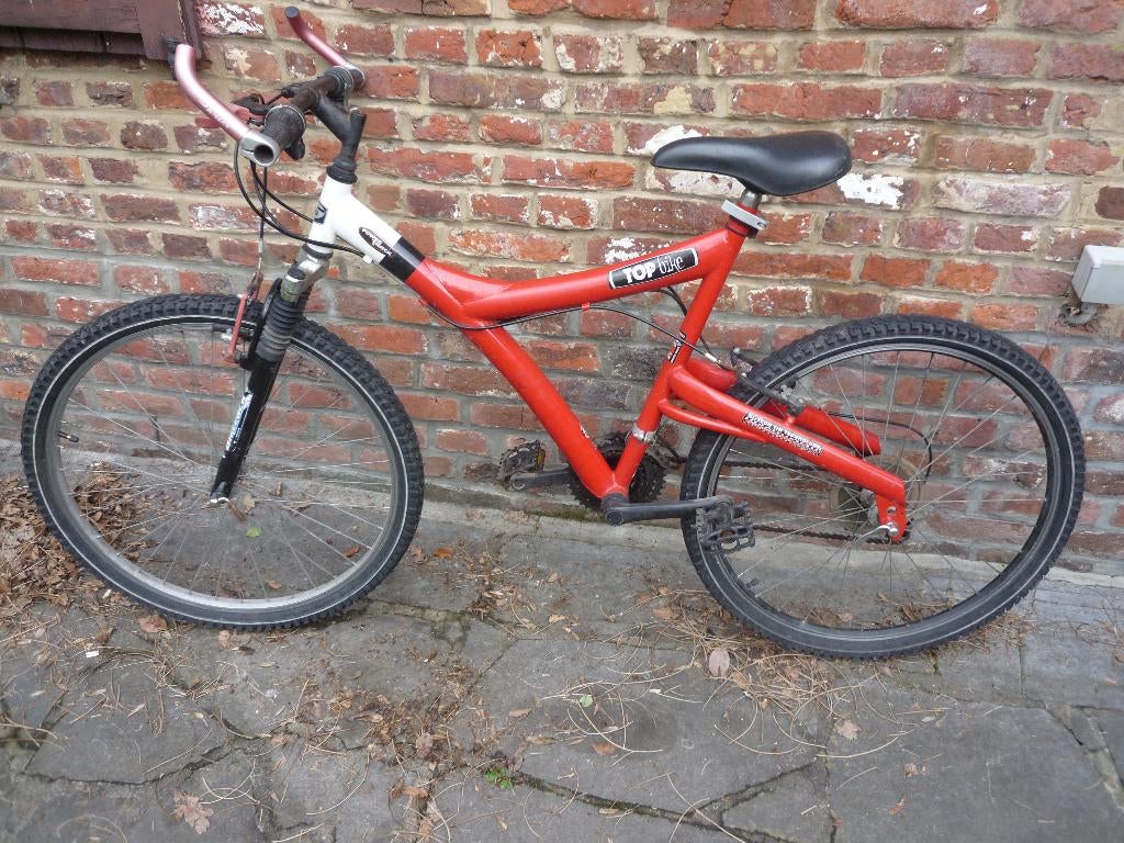 MTB-fiets TOP BIKE ROJO/BLANCO 21/55, Fietsen en Brommers, Ophalen, Gebruikt, Hardtail, Heren