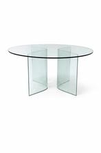 Table ronde en verre FIAM Italia — Design vintage, Enlèvement ou Envoi