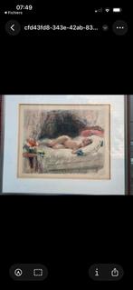 Antoine Calbet "Réveil" Eau-forte en couleur, Enlèvement ou Envoi