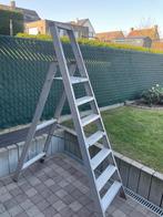 Trapladder  1x7 treden in aluminium  in goede staat!, Ophalen, Opvouwbaar of Inschuifbaar, 2 tot 4 meter