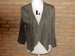 (31) - veste femme t.L grise - Hugan'co  -, Maat 38/40 (M), Hugan'co, Ophalen of Verzenden, Zo goed als nieuw