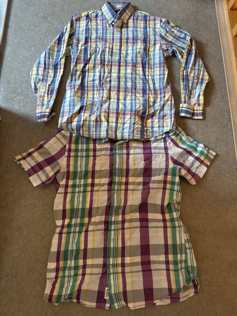 2 herenhemden medium, Kleding | Heren, Overhemden, Ophalen of Verzenden, Zo goed als nieuw