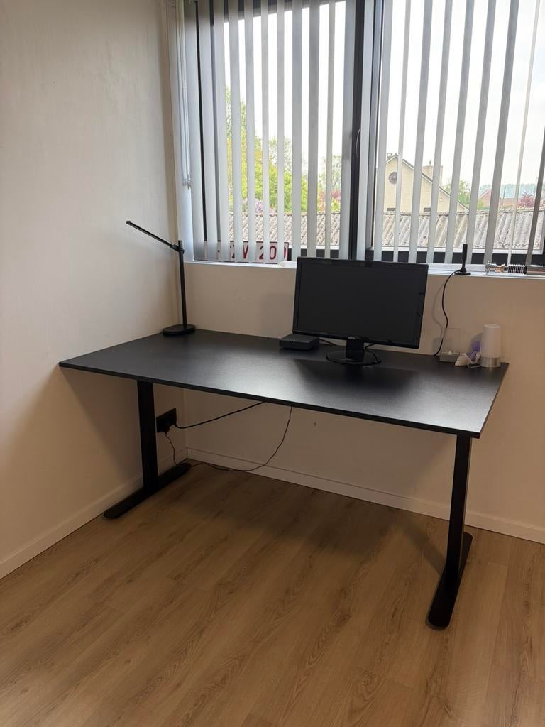 NIEUWE grote moderne bureau, Huis en Inrichting, Ophalen, Zwart, 160 cm, Nieuw