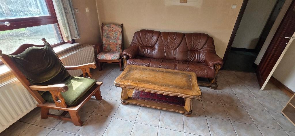 Zitplaats meubels en salon gratis afhalen, Enlèvement, Utilisé, Banc droit, Bois