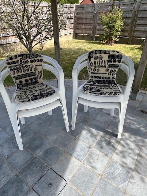 chaises de jardin, Enlèvement, Comme neuf, Synthétique, Empilable