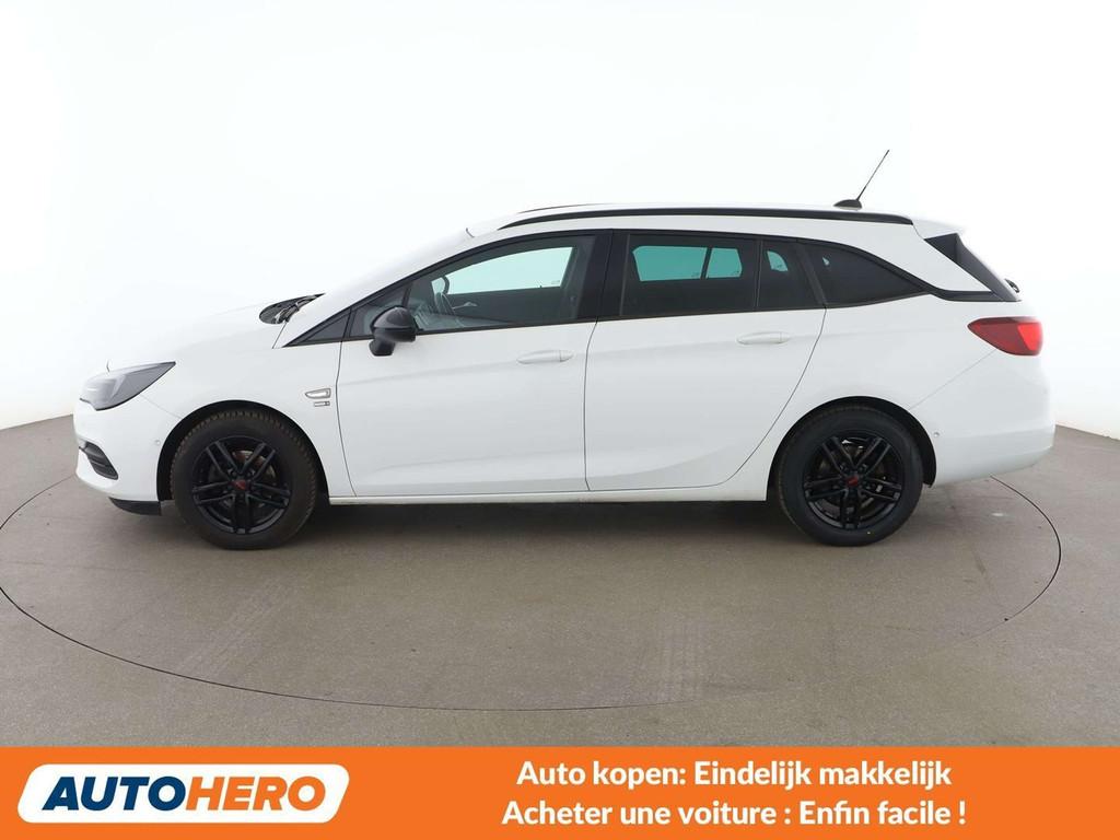 Opel Astra 1.2 Turbo Edition Start/Stop (bj 2021), Auto's, Stof, Gebruikt, 1199 cc, Wit