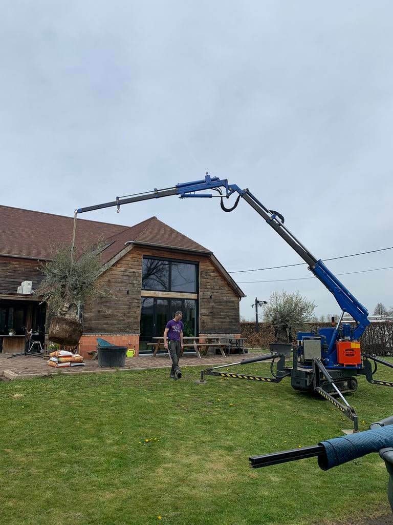 Verhuur mini kraan met machinist