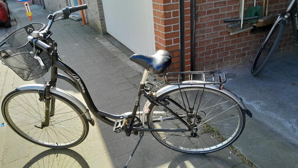 damesfiets,werkt volledig, Fietsen en Brommers, Gebruikt, Velgrem, Versnellingen, Minder dan 47 cm