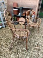 Chaises de jardin en rotin 4 pièces, Jardin & Terrasse, Chaises de jardin, Enlèvement, Comme neuf, Rotin, Empilable