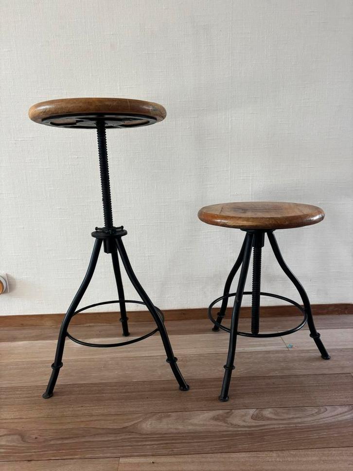 Barkruk / pianokruk / krukje, Huis en Inrichting, Krukjes, Zo goed als nieuw, Staal, In hoogte verstelbaar, Ophalen