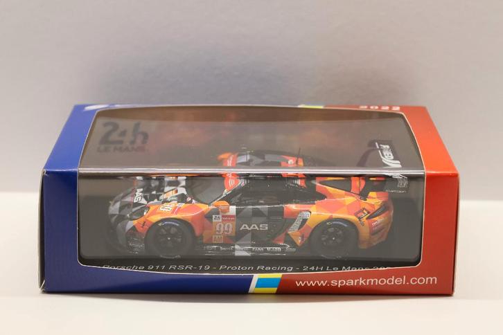 Porsche 911 RSR-19 Proton Racing #99 24H LM 2021 1/43 Spark, Hobby & Loisirs créatifs, Voitures miniatures | 1:43, Neuf, Voiture