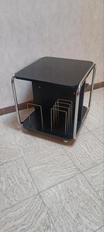 Vintage kubus Bauhaus-stijl platenspeler tafel, Antiek en Kunst, Ophalen