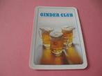 1 oude losse speelkaart Bieren Ginder club (32), Verzamelen, Ophalen of Verzenden, Zo goed als nieuw, Speelkaart(en)