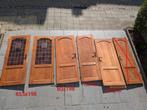 5 Vieilles portes en chêne, 50€ le lot. Un panneau fendu., Bricolage & Construction, Enlèvement