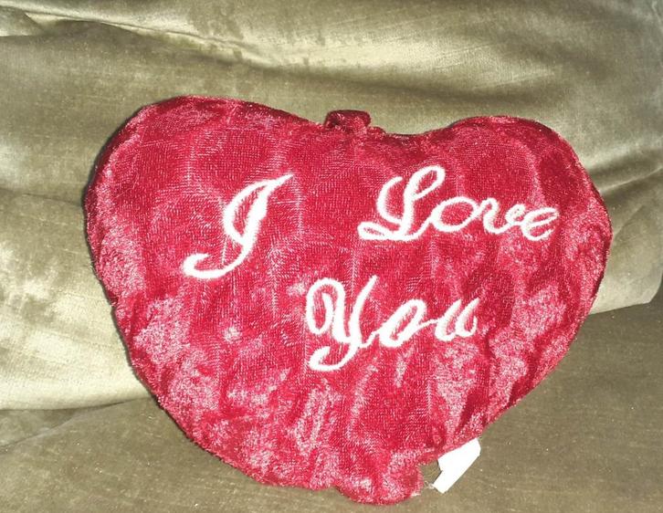 knuffel hart I love you Valentijn, Kinderen en Baby's, Speelgoed | Knuffels en Pluche, Nieuw, Overige typen, Verzenden