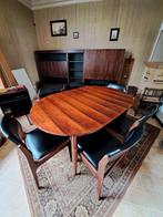 Vol pallisander houten kast en tafel met stoelen. Vintage, Ophalen, Zo goed als nieuw