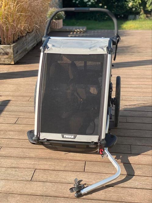 Thule Chariot Lite 2, Fietsen en Brommers, Fietsaccessoires | Aanhangwagens en Karren, Zo goed als nieuw, Kinderkar, Opvouwbaar