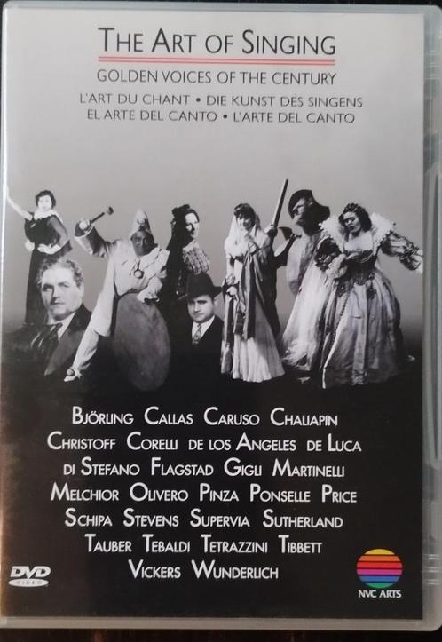 The Art of Singing Golden Voices of the Century DVD zo goed, CD & DVD, DVD | Musique & Concerts, Comme neuf, Musique et Concerts