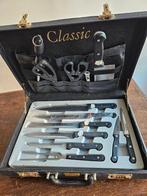 messen set in koffer, Nieuw, Ophalen of Verzenden, Bestekset, Inox of Chroom