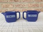 2 Ricard keramiek karafjes blauw 100 ml, Ophalen of Verzenden, Zo goed als nieuw, Gebruiksvoorwerp