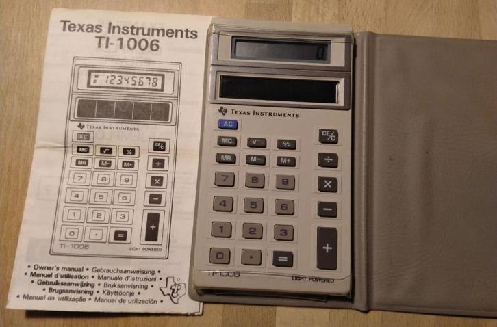 Vintage rekenmachine Texas Instruments TI-1006, Diversen, Rekenmachines, Gebruikt, Ophalen of Verzenden