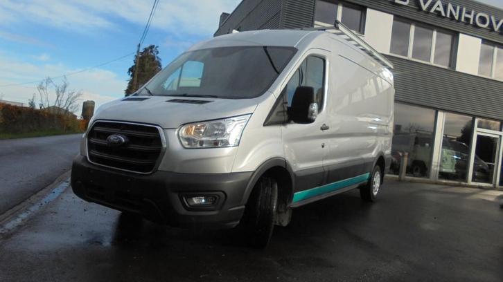 FORD TRANSIT L3H2 - 130 PK - LEDER - CRUISE - GARANTIE, Auto's, Bestelwagens en Lichte vracht, Bedrijf, Te koop, ABS, Airbags