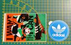 Lot 2x stickers Adidas Etrusco Voetbal I WANT, I CAN'- logo, Ophalen of Verzenden