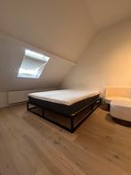 Zwart metalen bedframe + Emma Hybrid V2 matras (160x200), Comme neuf, Enlèvement, 200 cm, Deux personnes